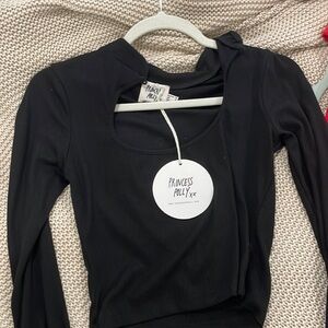 black princess polly top high neck